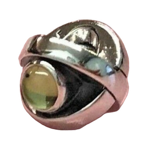 PANDORA Peridot August Eye Charm / Bead .925 sterling silver EUC